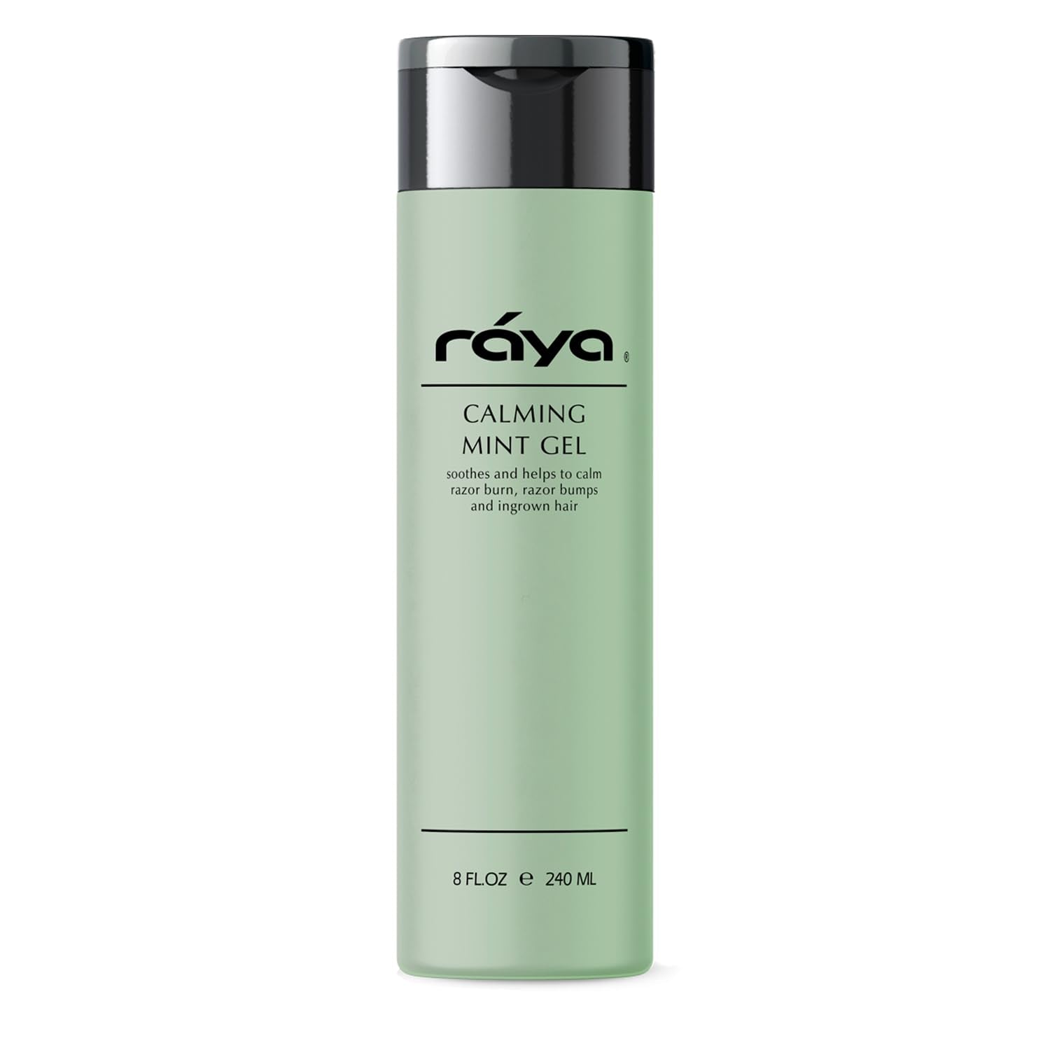 RAYA Calming Mint Gel 8 oz (S-501) | Softening and Soothing Gel | Great for After Shaving and Waxing | Helps Heal Razor Bumps, Razor Burns, and Ingrown Hairs