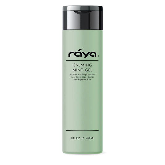 RAYA Calming Mint Gel 8 oz (S-501) | Softening and Soothing Gel | Great for After Shaving and Waxing | Helps Heal Razor Bumps, Razor Burns, and Ingrown Hairs